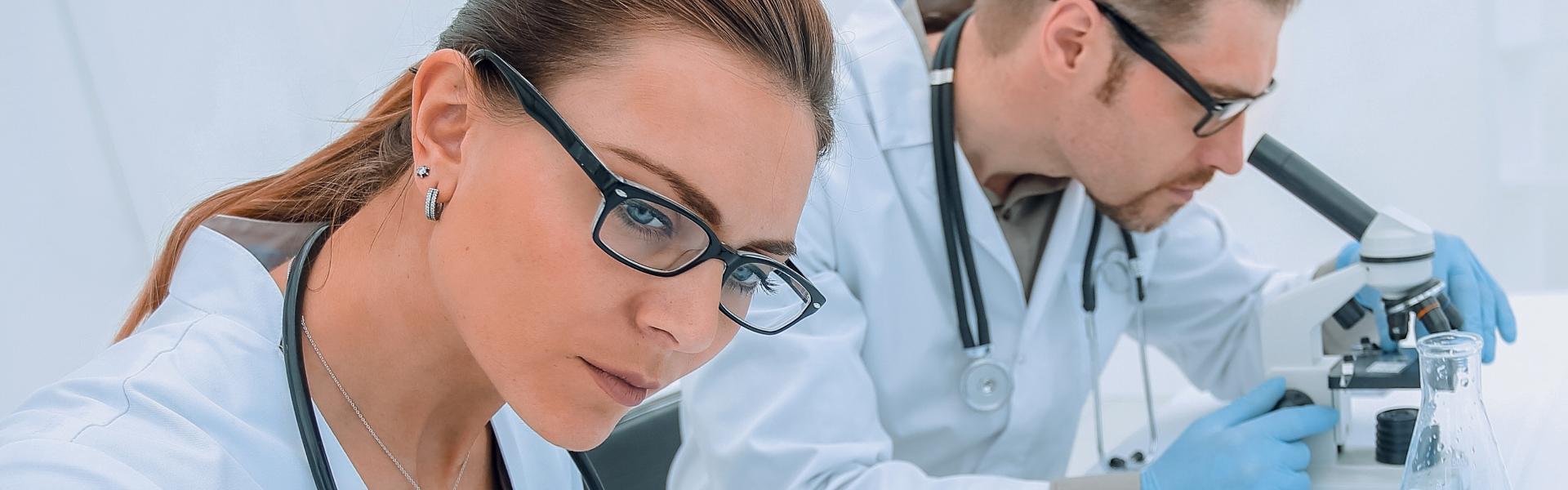 Chercheurs en train de travailler